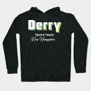 Derry New Hampshire Yellow Text Hoodie